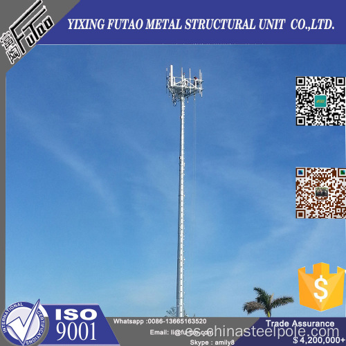 Monopole Torre Trasmission con Antena y Microondas